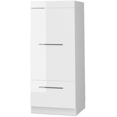 Armoire micro-ondes Fame-Line, Blanc Haute brillance, 60cm, Vicco