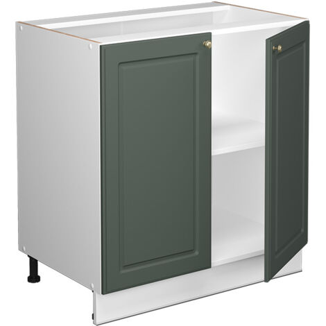 Meuble Sous-évier 80 Cm Fame-Line VICCO – Blanc Anthracite, Haute Brillance, Neuf