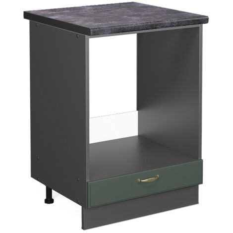 Meuble pour four Fame-Line, Vert Or Campagne, 60 cm , PT Anthracite, Vicco (1/5)
