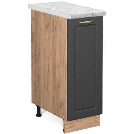 Meuble de cuisine Fame-Line, Anthracite-or, 30 cm , PT Marbre, Vicco (1/5)