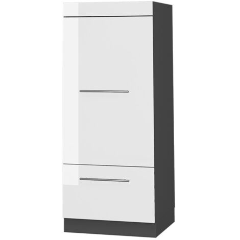 Armoire micro-ondes Fame-Line, Blanc Haute brillance, 60cm, Vicco