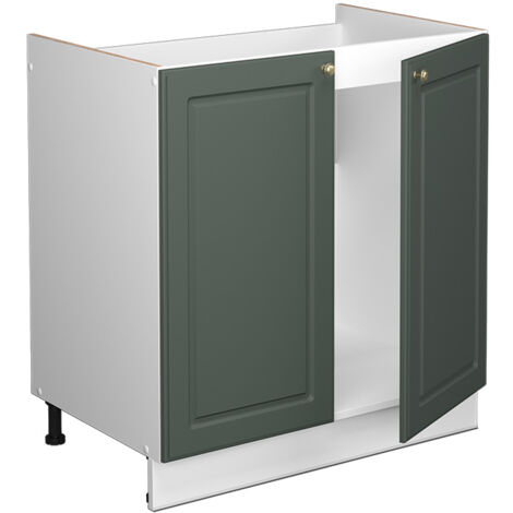 Meuble bas sous-évier Fame-Line, Vert Or Campagne, 80 cm , PT Marbre, Vicco (1/5)