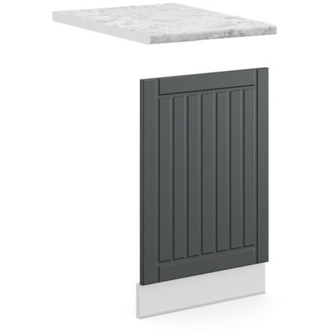 Façade Fame-Line, Anthracite campagne, 45 cm , PT Marbre, Vicco (1/5)