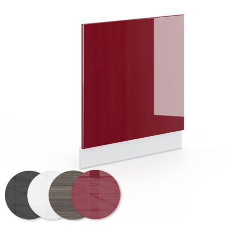 Façade Fame-Line, Rouge bordeaux Haute brillance, 60 cm sans plan de travail, Vicco