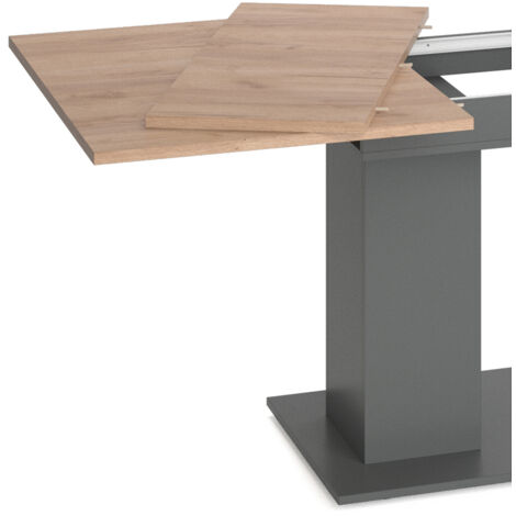 Table de salle à manger Dix, Anthracite, 140 x 90 cm, Vicco