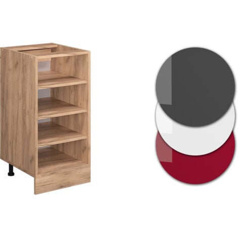 Etagère de cuisine R-Line, Chêne de force doré, 40 cm sans plan de travail, Vicco
