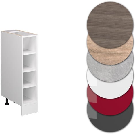 Etagère de cuisine R-Line, Blanc, 20 cm sans plan de travail, Vicco
