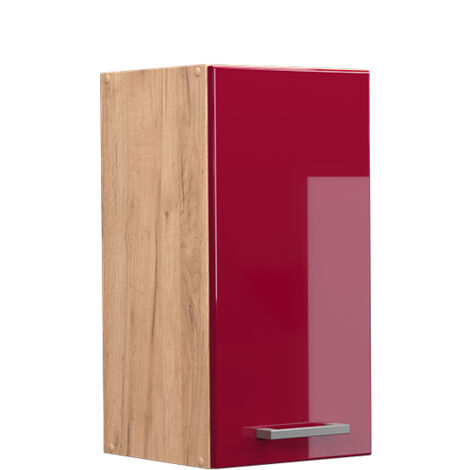 Elément haut de cuisine R-Line, Rouge brillant, 30cm, Vicco