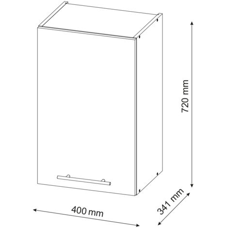 Elément haut de cuisine Fame-Line, Chêne de force doré, 40 cm, Vicco