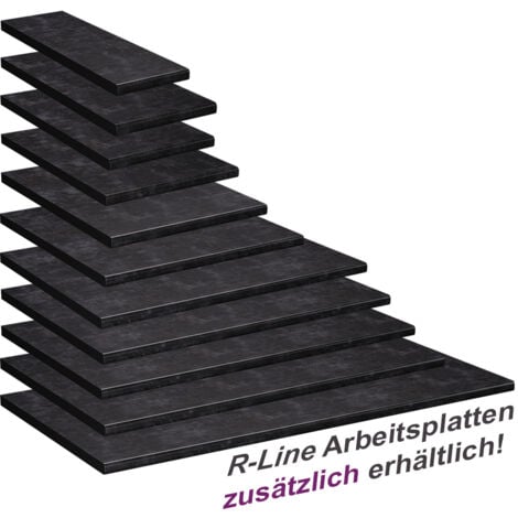 Plan de travail cuisine R-Line, Anthracite, 100 cm, Vicco