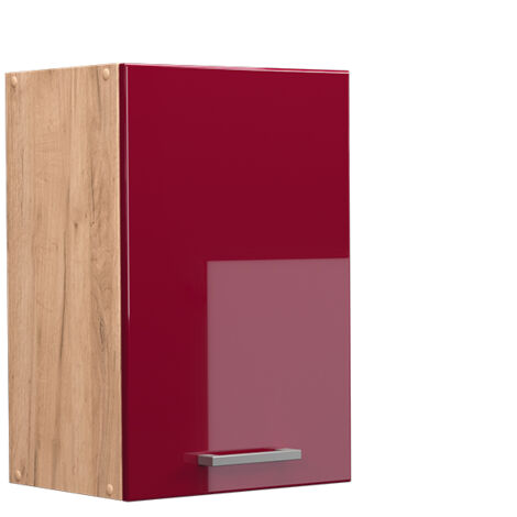 Elément haut de cuisine R-Line, Rouge brillant, 40cm, Vicco (1/5)