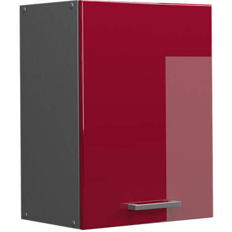 Elément haut de cuisine R-Line, Rouge brillant, 45cm, Vicco
