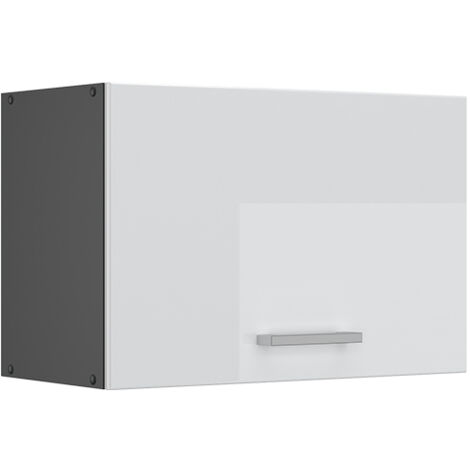 Elément haut de cuisine R-Line, Blanc Haute brillance, 60 cm Plat, Vicco