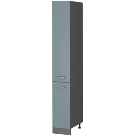 Meuble haute de cuisine R-Line, Bleu-gris, 30 cm, Vicco