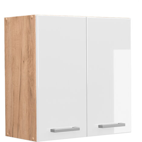 Elément haut de cuisine R-Line, Blanc Haute brillance, 60 cm, Vicco (1/5)