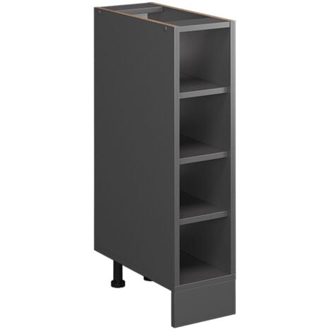 Etagère de cuisine R-Line, Anthracite, 20 cm sans plan de travail, Vicco