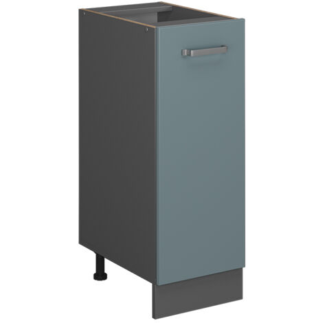 Meuble de cuisine R-Line, Bleu-gris, 30 cm sans plan de travail, Vicco