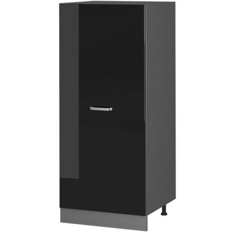 Armoire haute R-Line, Noir Haute brillance, 60 cm, Vicco