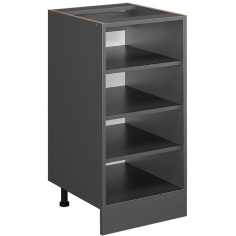 Etagère de cuisine R-Line, Anthracite, 40 cm sans plan de travail, Vicco
