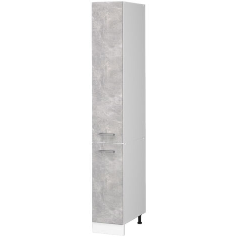 Armoire haute universelle R-Line, Béton, 30 cm avec portes, Vicco