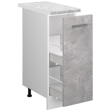 Meuble de cuisine R-Line, Béton, 30 cm , PT Marbre, Vicco