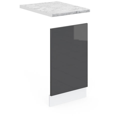Façade R-Line, Anthracite Haute brillance, 45 cm , PT Marbre, Vicco