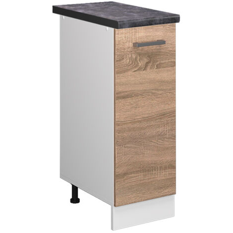 Meuble de cuisine R-Line, Sonoma, 30 cm , PT Anthracite, Vicco