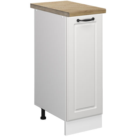 Meuble de cuisine R-Line, Blanc campagne, 30 cm , PT Chêne, Vicco