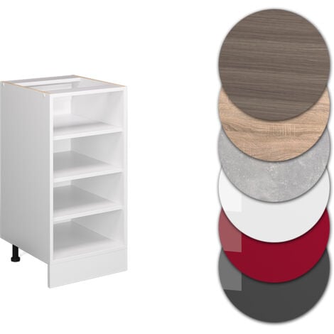 Etagère de cuisine R-Line, Blanc, 40 cm sans plan de travail, Vicco