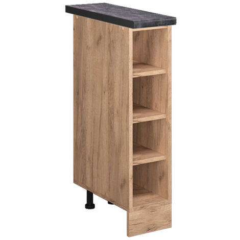 Vicco – Étagère de cuisine R-Line – Chêne de force doré – 20 cm de largeur – 81,6 cm de hauteur – 60 cm de profondeur – Panneau de particules mélaminé (1/5)