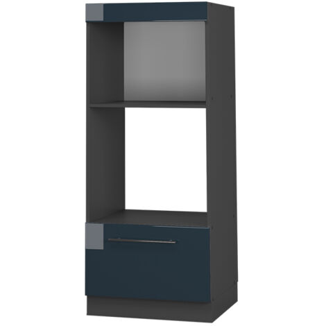 Armoire Pour Four Lunea, Base Pour Four Encastré, Module De Rangement Avec Four Structure De Base Pour Electromenager 60x60 H90 Cm Blanc Et Chene