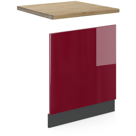 Façade R-Line, Rouge, 60 cm , AP chêne, Vicco