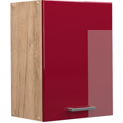 Elément haut de cuisine R-Line, Rouge brillant, 45cm, Vicco