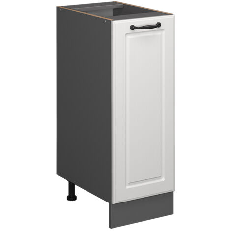 Meuble de cuisine R-Line, Blanc campagne, 30 cm sans plan de travail, Vicco
