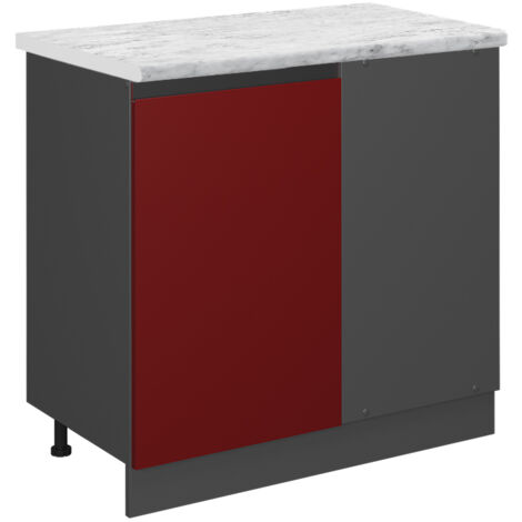 Meuble d'angle R-Line, Rouge, 86 cm PT Marbre, Vicco (1/5)