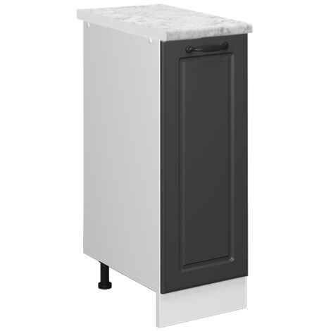 Meuble de cuisine R-Line, Anthracite campagne, 30 cm PT Marbre, Vicco