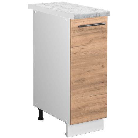 Meuble de cuisine Fame-Line, Chêne de force doré, 30 cm , PT Marbre, Vicco (1/5)