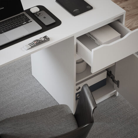 Vicco Bureau Blanc 100 x 65 cm