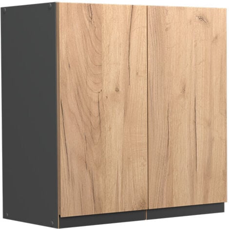 Elément haut de cuisine R-Line, Chêne de force doré, 60 cm J-Shape, Vicco
