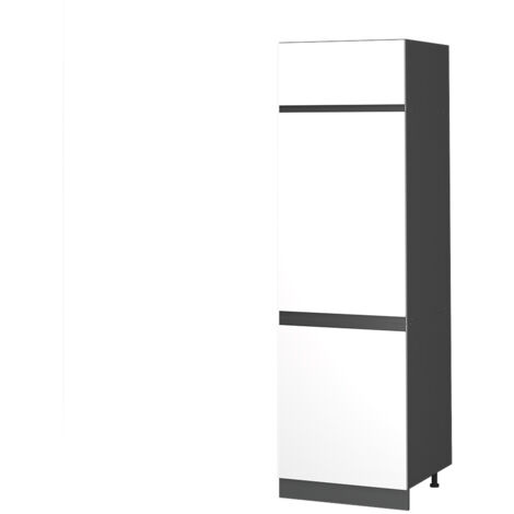 Armoire pour frigo R-Line, Blanc, 60 cm J-Shape, Vicco