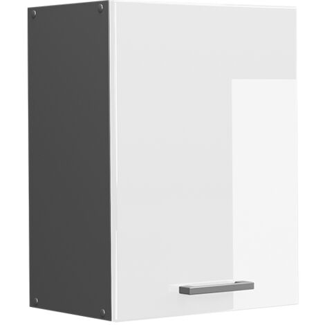 Elément haut de cuisine R-Line, Blanc Haute brillance, 45 cm, Vicco
