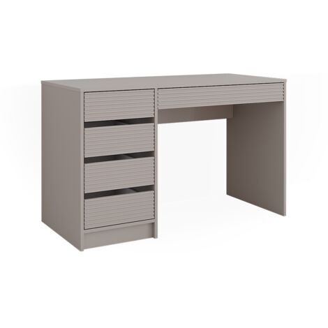 Vicco – Coiffeuse Sherry 120 cm en panneaux de particules mélaminés – Cachemire – 4 tiroirs de rangement – Construction robuste