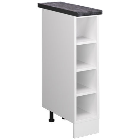 Etagère de cuisine R-Line, Blanc, 20 cm , PT Anthracite, Vicco