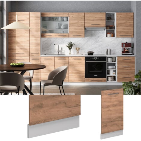 Façade de lave-vaisselle Fame-Line, Chêne de force doré, 45cm sans PT, Vicco