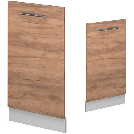 Façade de lave-vaisselle Fame-Line, Chêne de force doré, 45cm sans PT, Vicco