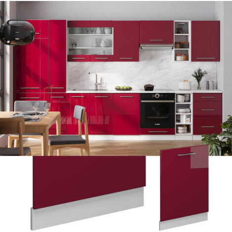 Fame-Line, Rouge bordeaux Haute brillance, 60cm sans PT, Vicco