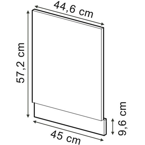 Façade R-Line, Anthracite campagne, 45cm sans PT, Vicco