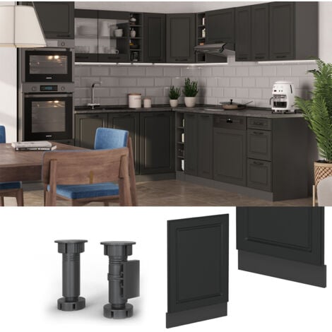 Façade R-Line, Anthracite campagne, 45cm sans PT, Vicco