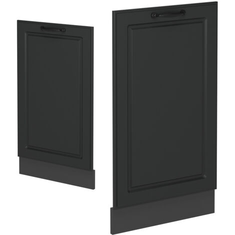 Façade de lave-vaisselle R-Line, Anthracite campagne, 45cm sans PT, Vicco