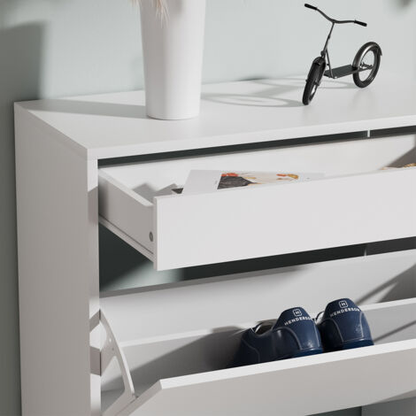 Meuble à chaussure Vicco Orlando Blanc/Sonoma 24.5x90cm